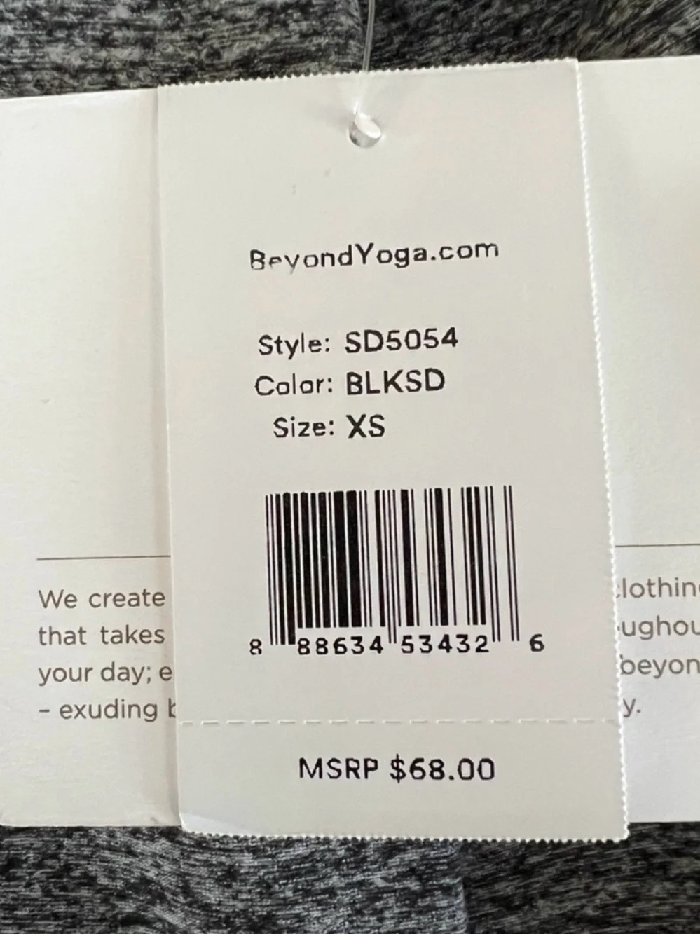 NWT Beyond Yoga Charcoal Heather High-Waist Athletic Bike Shorts